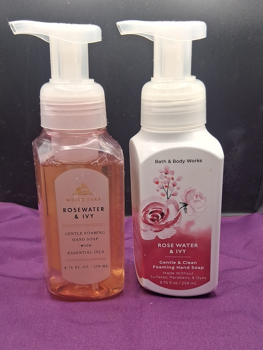 Bath & Body Works White Barn Rosewater&Ivy and Rosewater&Ivy Foaming Hand Soap